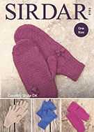 Sirdar 8183 Gloves one size in #3/DK weight yarn